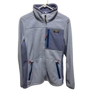 L. L. Bean Fleece Mountain Classic Periwinkle Blue Waffle Imprint Women's Medium